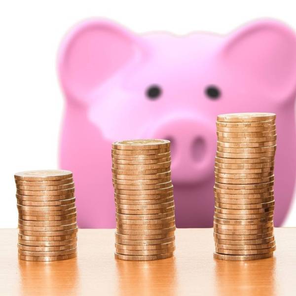 Geld und Sparschwein